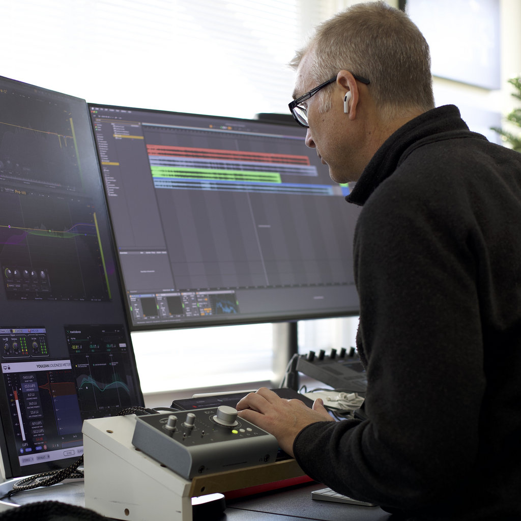 Zack at his music desk